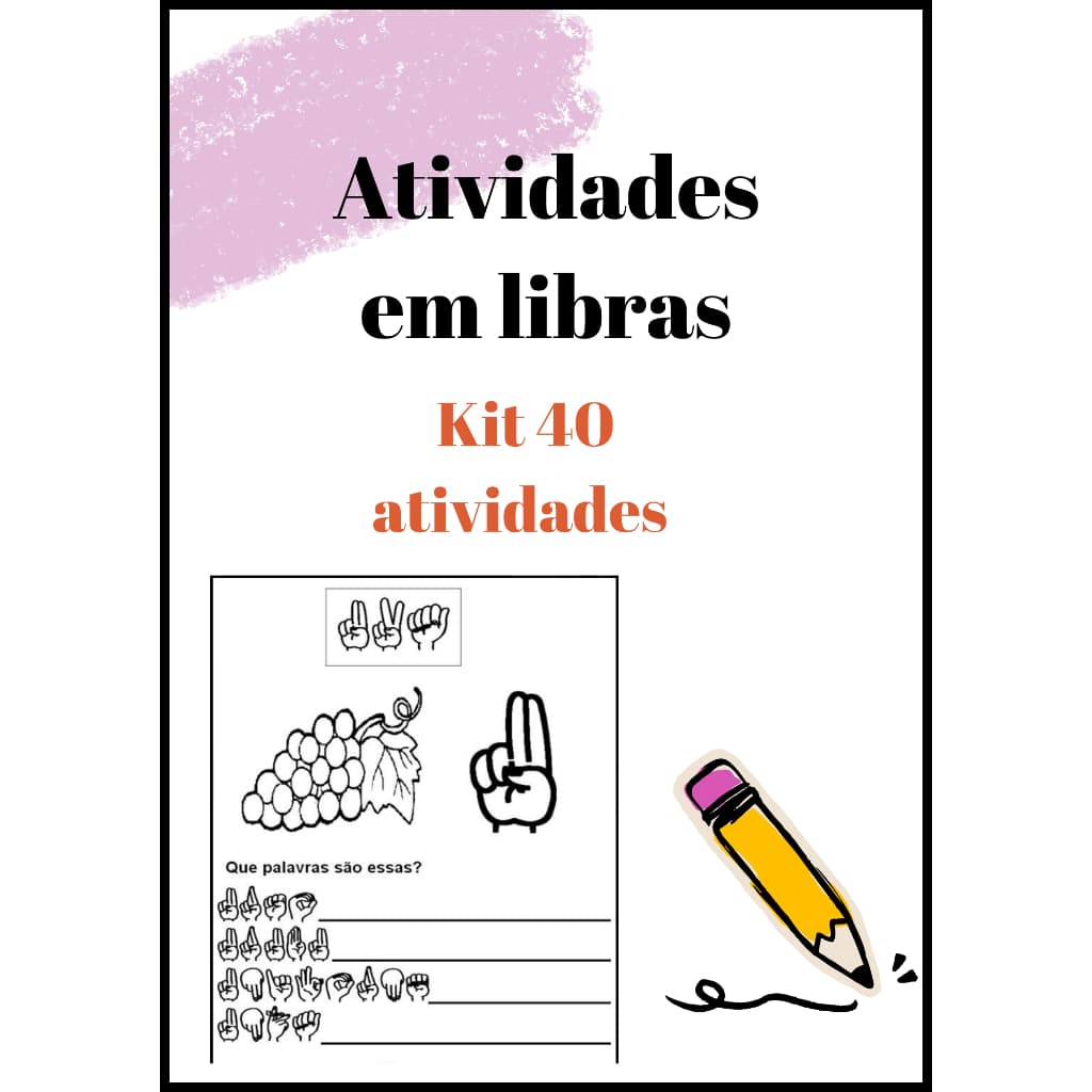 Apostila Atividades Aprendendo Em Libras Para Crianças