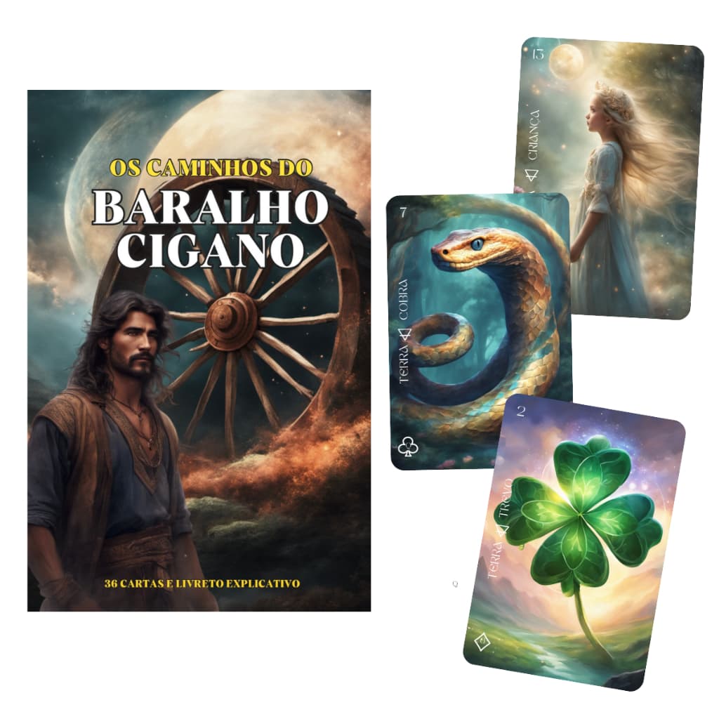 Baralho Cigano Lenormand 36 Cartas 100% Plastificado Manual Digital E Fisico Lançamento