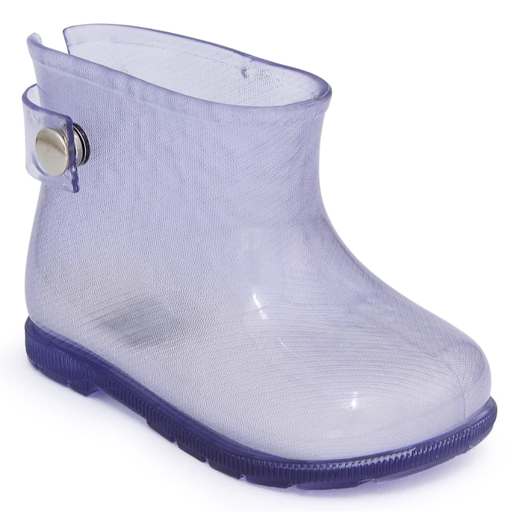 Bota Galocha Infantil Transparente Cano Curto Impermeável Baby Love