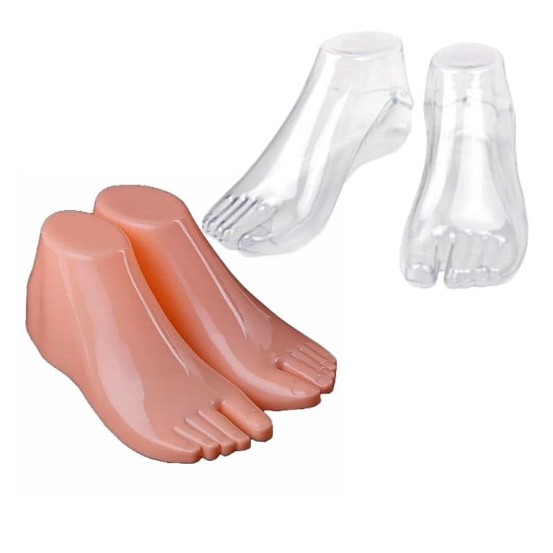 Par De Pés De Manequim Para Meias E Calçados