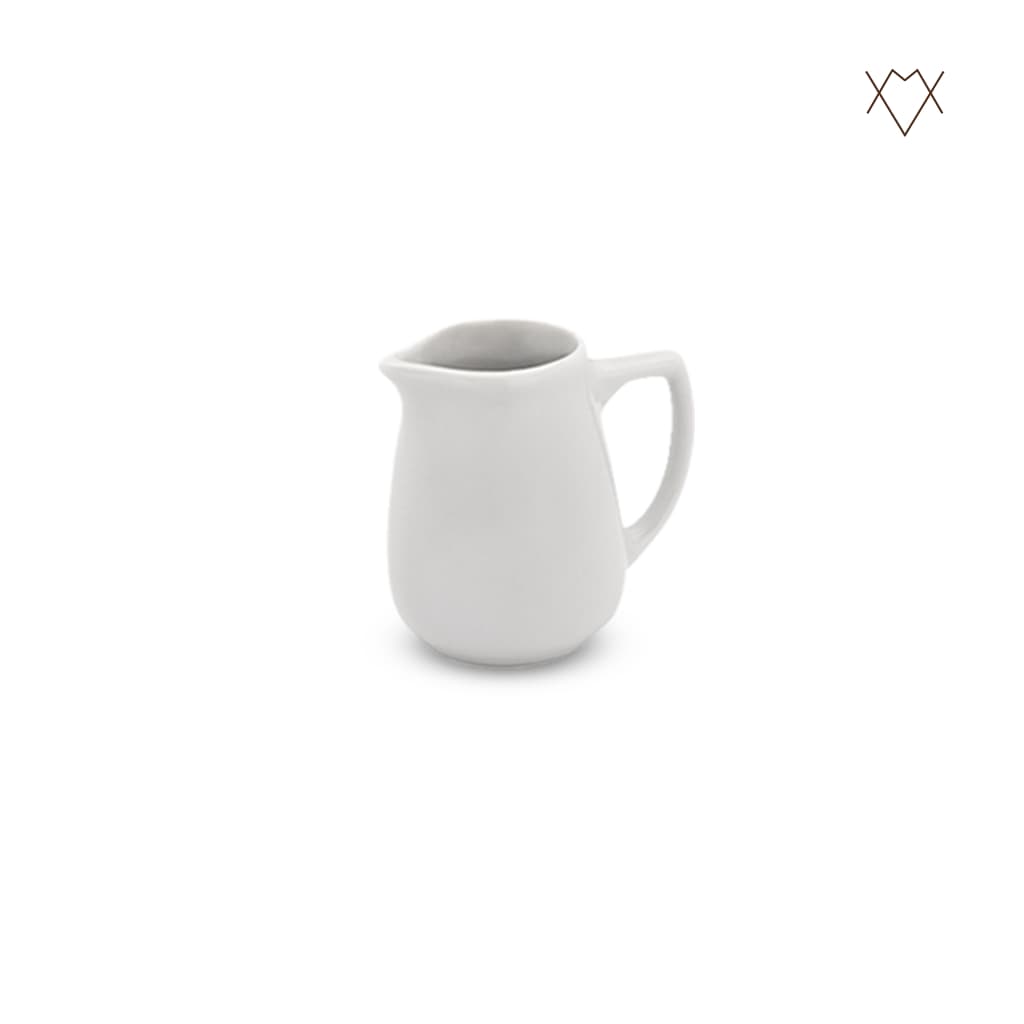 Jarrinha de Porcelana Branca 130ml mini leiteira para Calda de Bolo Cremeira Decoração