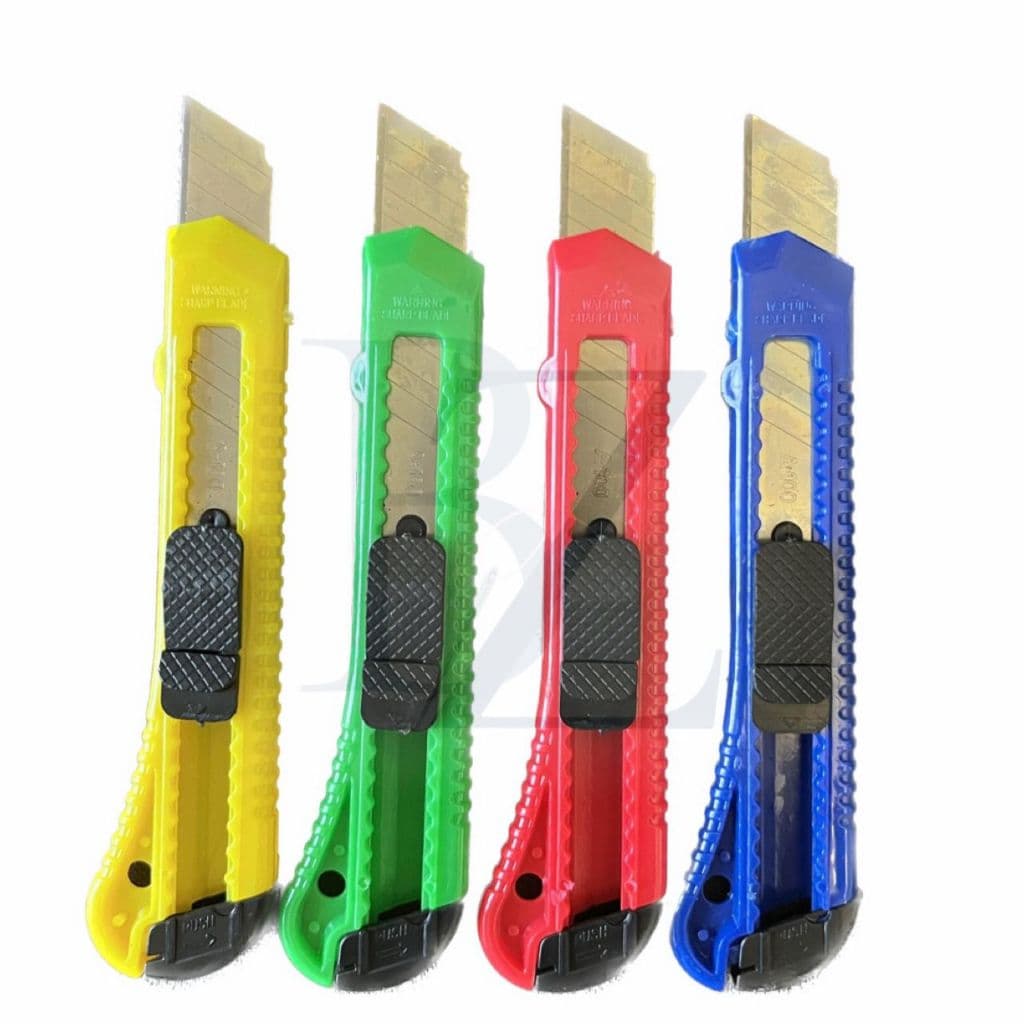 Kit Estilete Com 12 Unidades - Lâmina De 18mm