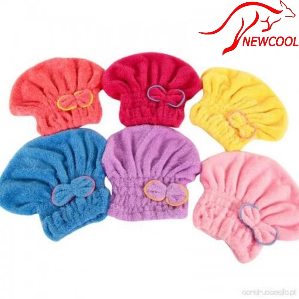 Turbante De Microfibra Touca De Cabelo Rapidamente Touca De Banho Com Laço De Borboleta PRONTA ENTREGA E ENVIO EM CORES