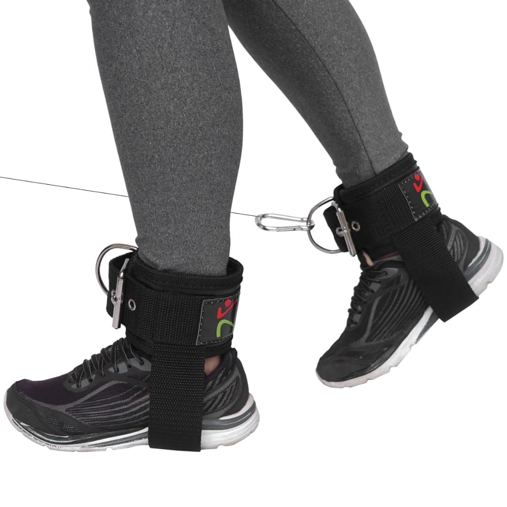 Tornozeleira Polia Com Alça Na Sola + Regulagem Em Ilhós E Fivela