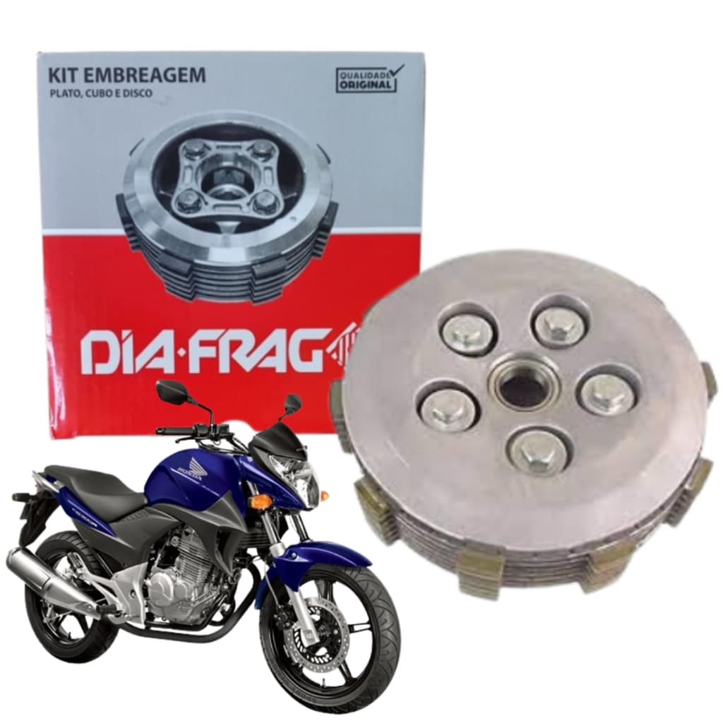 Kit Embreagem Honda Cb300r 2009 2010 2011 2012 2013 2014 2015 Original Diafrag