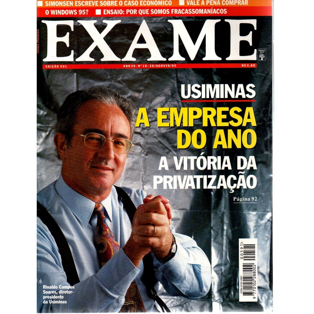 Revista Exame, Nº 18, Ano 28, Edição 591, 30/Agosto/95