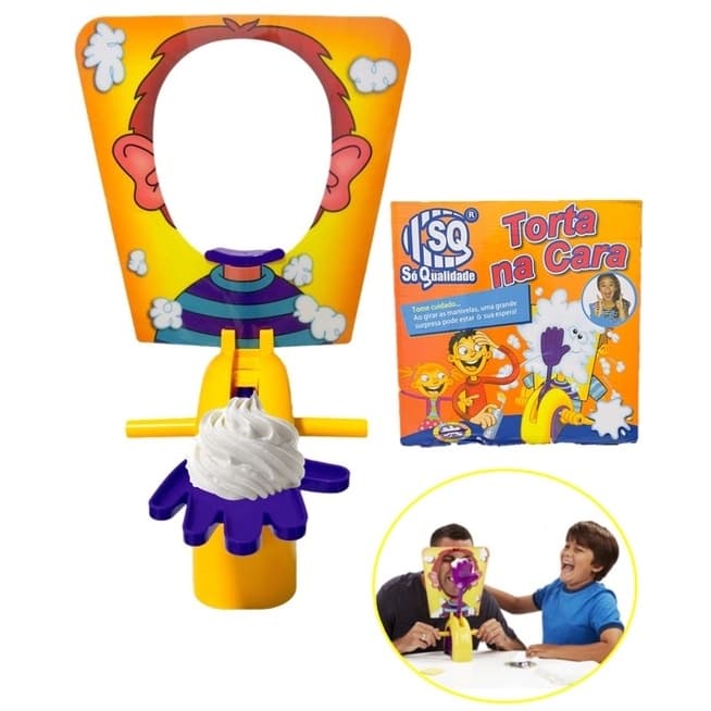 Torta na Cara Brincadeira Em Família Brinquedo Infantil Roleta Jogo Pegadinha
