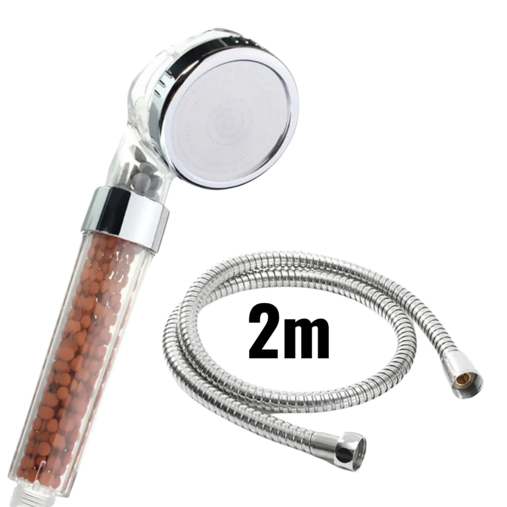 Ducha Chuveiro + Mangueira De Alta Pressão Com Filtragem Iônica Cromoterapia - Escolha Sua  Variação