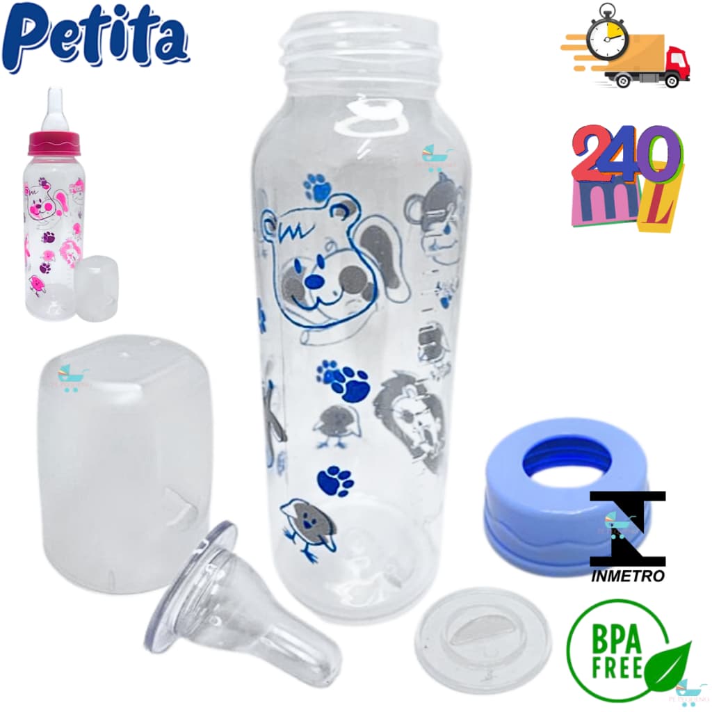 Mamadeira bico Redondo PETITA 240ML