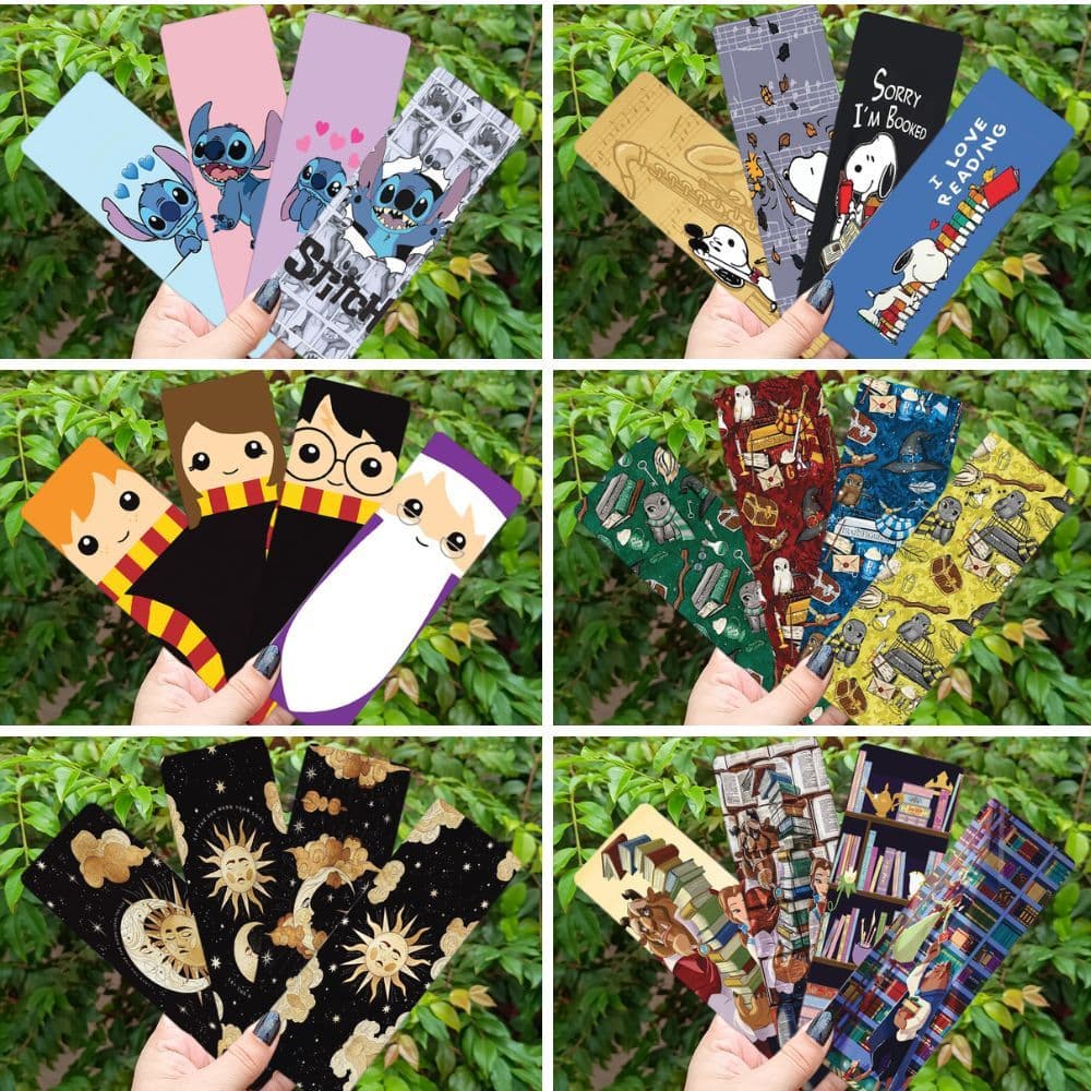 Kit com 4 Marcadores de Paginas Escolha o Seu Favorito