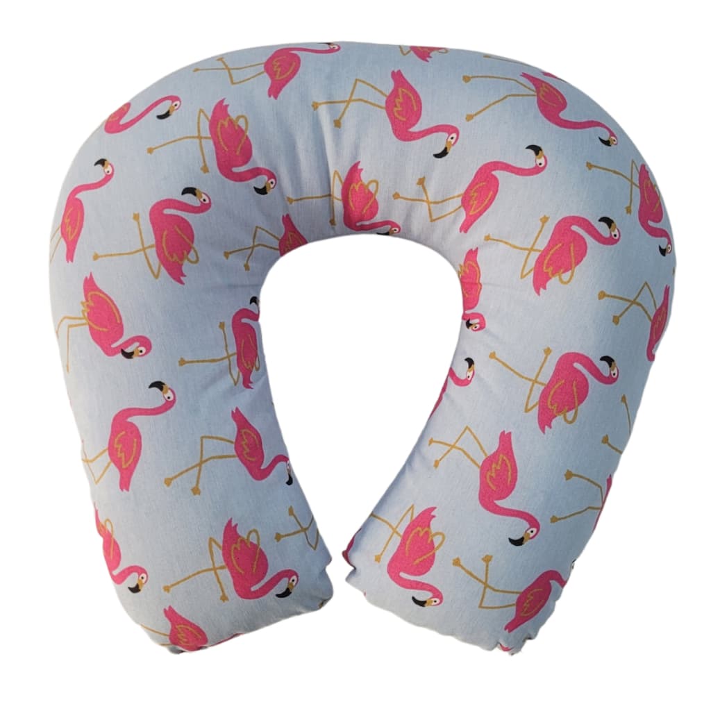 Almofada descanso para pescoço tamanho adulto com enchimento fibra siliconada