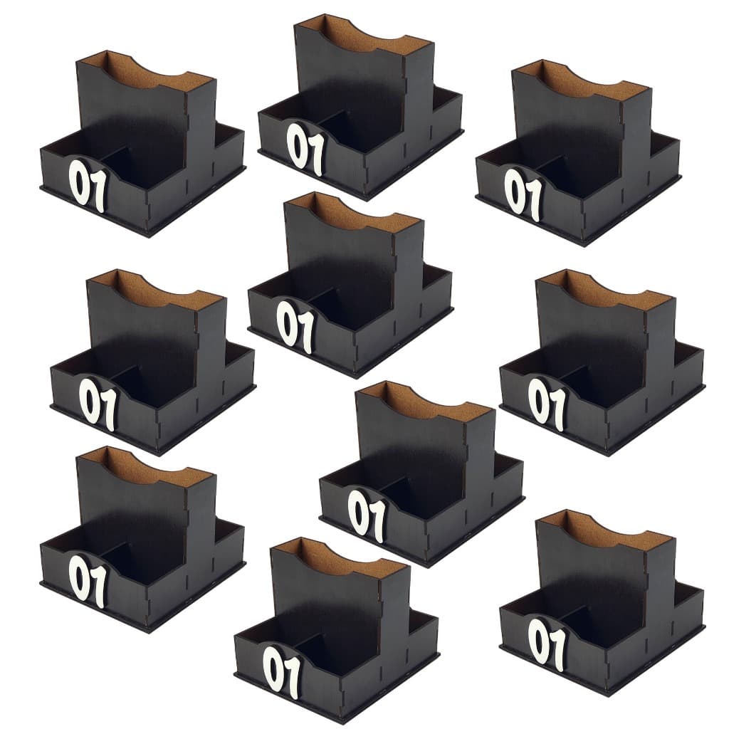 Porta Guardanapos E Sachês Para Bar E Lanchonete . Kit Com 10 Peças