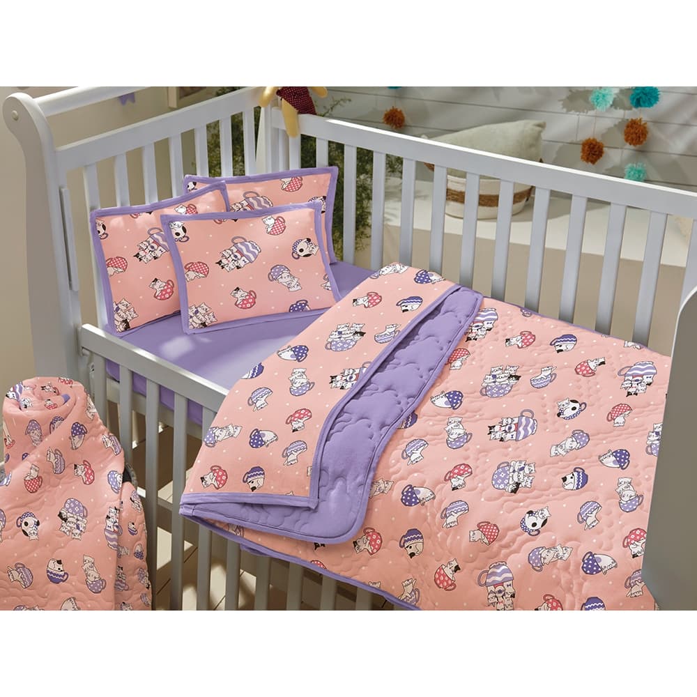 Edredon Infantil P/Bebê Estampado Com Viés em Toda Volta, P/Revenda (Sem Opção Escolha Estampa)