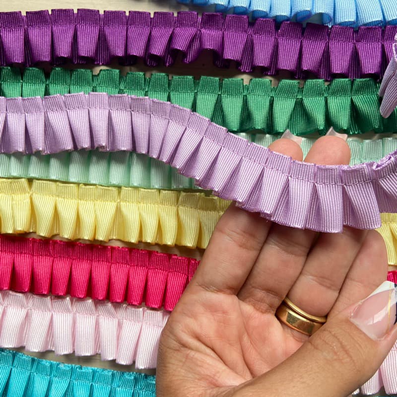 Fita Drapeada 2 metros para Personalizados de Luxo 7048/1T-B1 - 22 mm