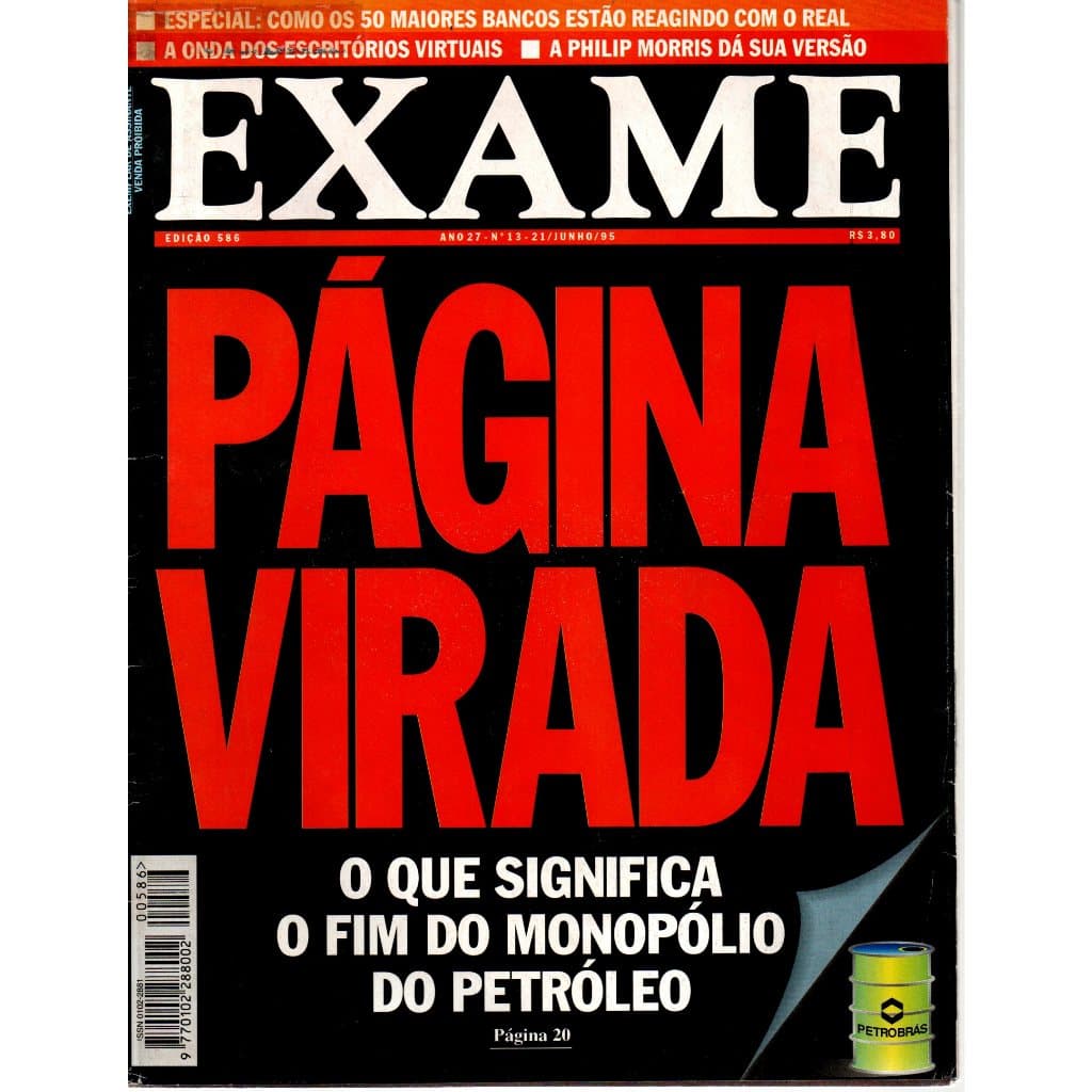 Revista Exame, Nº 13, Ano 27, Edição 586, 21/Junho/95
