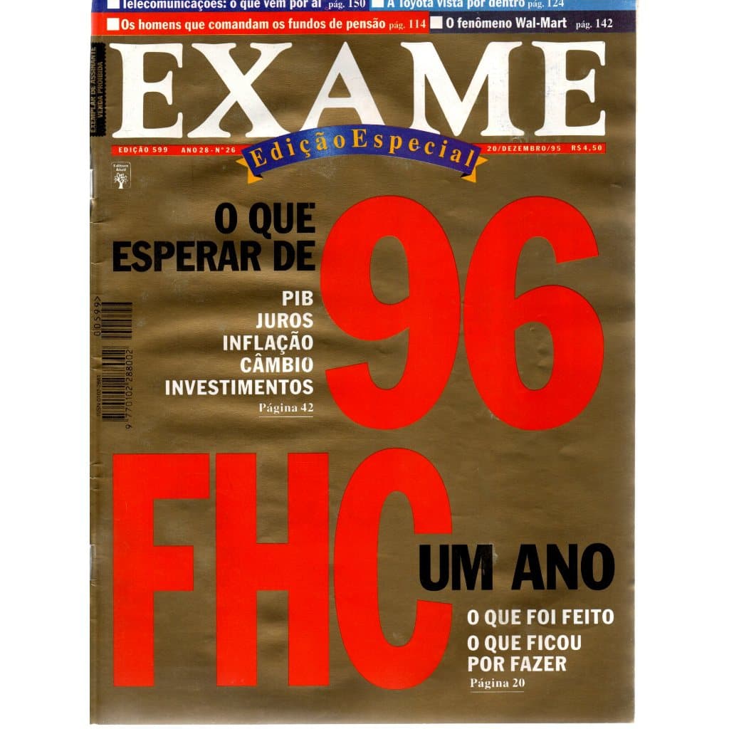 Revista Exame, Nº 26, Ano 28, Edição 599, 20/Dezembro/95