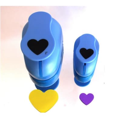 Kit Cortador Furador Eva Papel - Coração - 16mm + 25mm