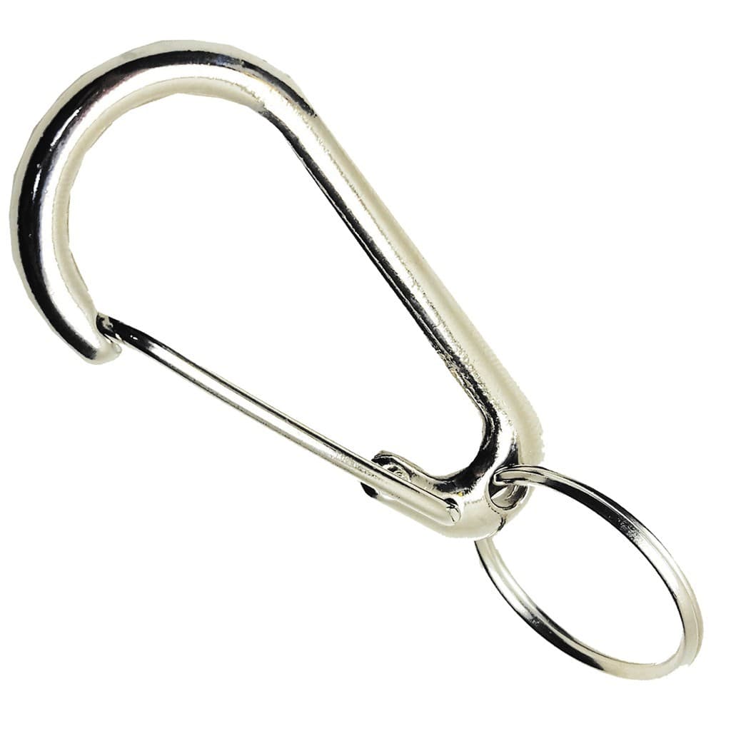 Kit 10 ou mais Chaveiros de Metal Mosquetão Fecho Gancho coleira engate pet carro