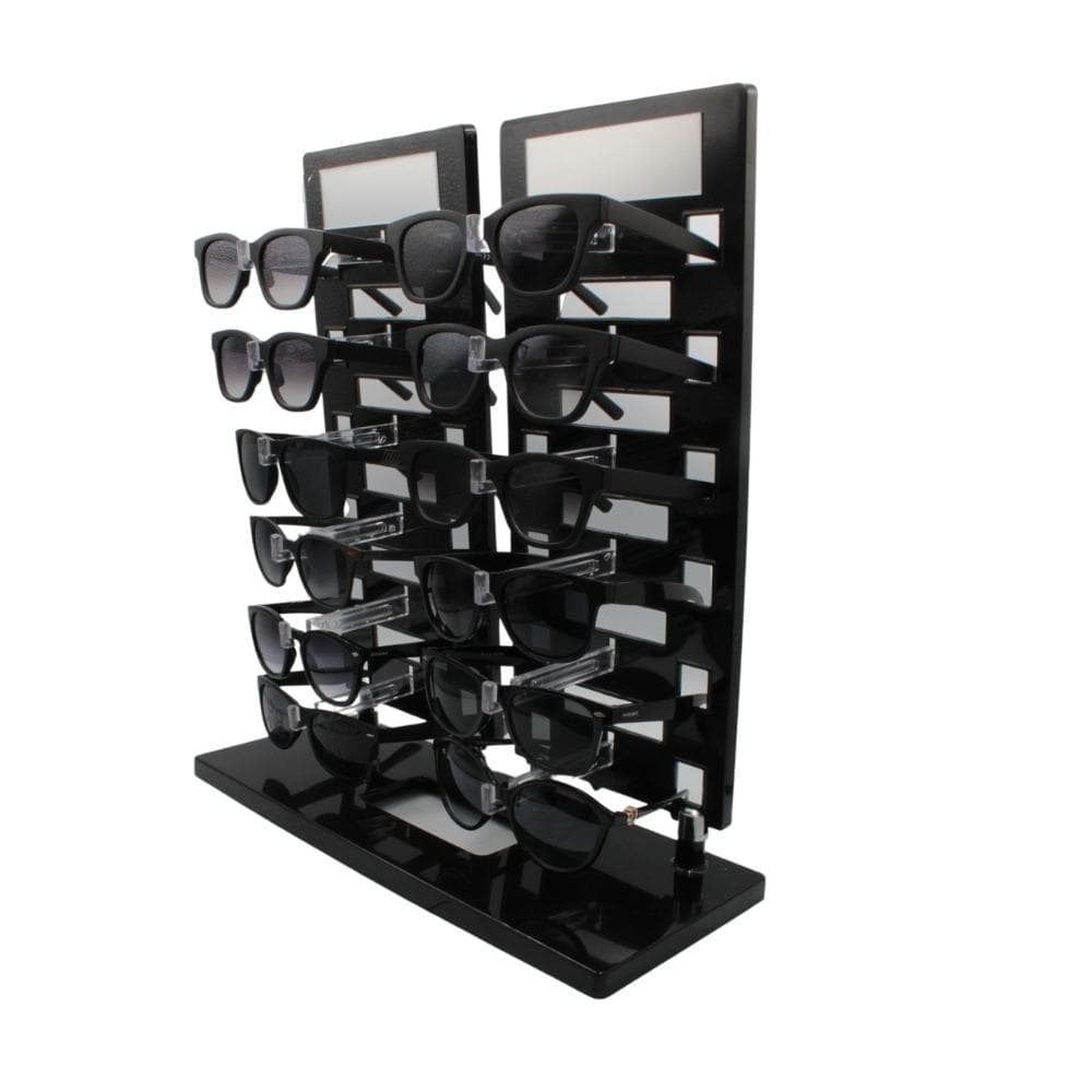 Expositor Torre para 12 Óculos com Espelhos EP12 Preto