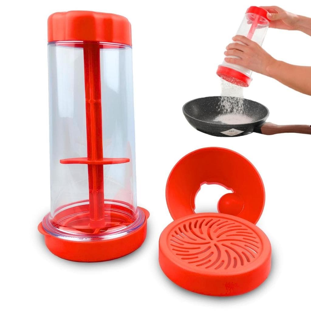 Tapioqueira Peneira e Armazena Vermelha - Polvilhador - Nybc