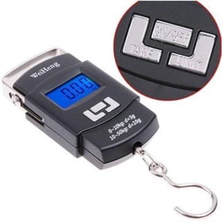Balança De Dedo Portátil Digital - Mão, Bolsa, Mala, Peixe Até 50kg