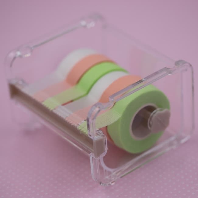 Suporte Acrílico E Cortador De Fitas Micropores Dispenser