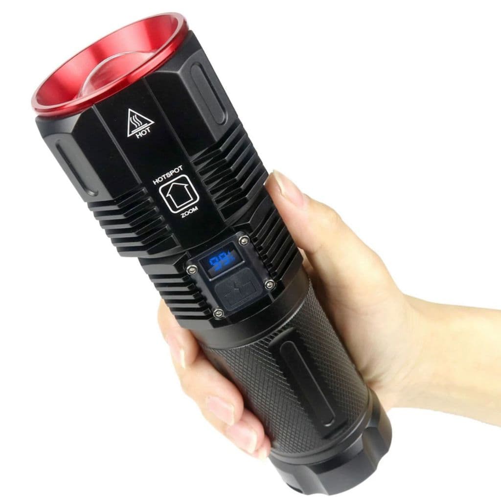 High Power LED Laser Lanterna com porcento da bateria tocha luz de alta potência laser Lanterna Super Potente 5km MT160