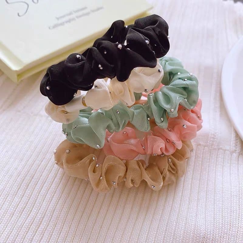 kit 12/ 24 Scrunchies - Buchinha Cabelo - Elastico de cabelo