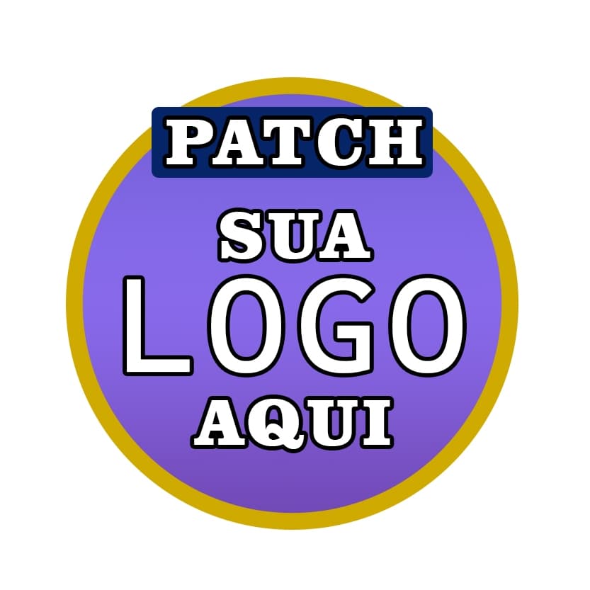 Patch personalizado com sua imagem termocolante ou velcro bordado