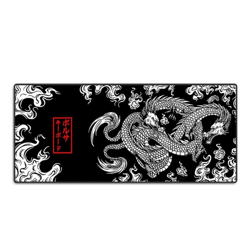 Mouse Pad Grande 90x40 Dragão Chinês Japonês Couro Gamer Desk Pad Extra Grande Personalizado Anime Desenho Speed