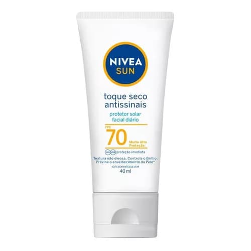 Protetor Solar Facial Diário Nivea Sun Toque Seco Fator 70