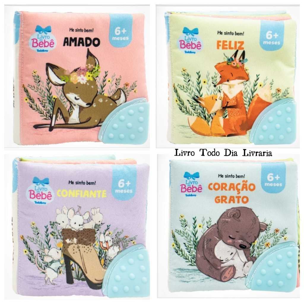 Coleção Livrinhos de Pano para Bebês Me sinto bem/Hora do Soninho