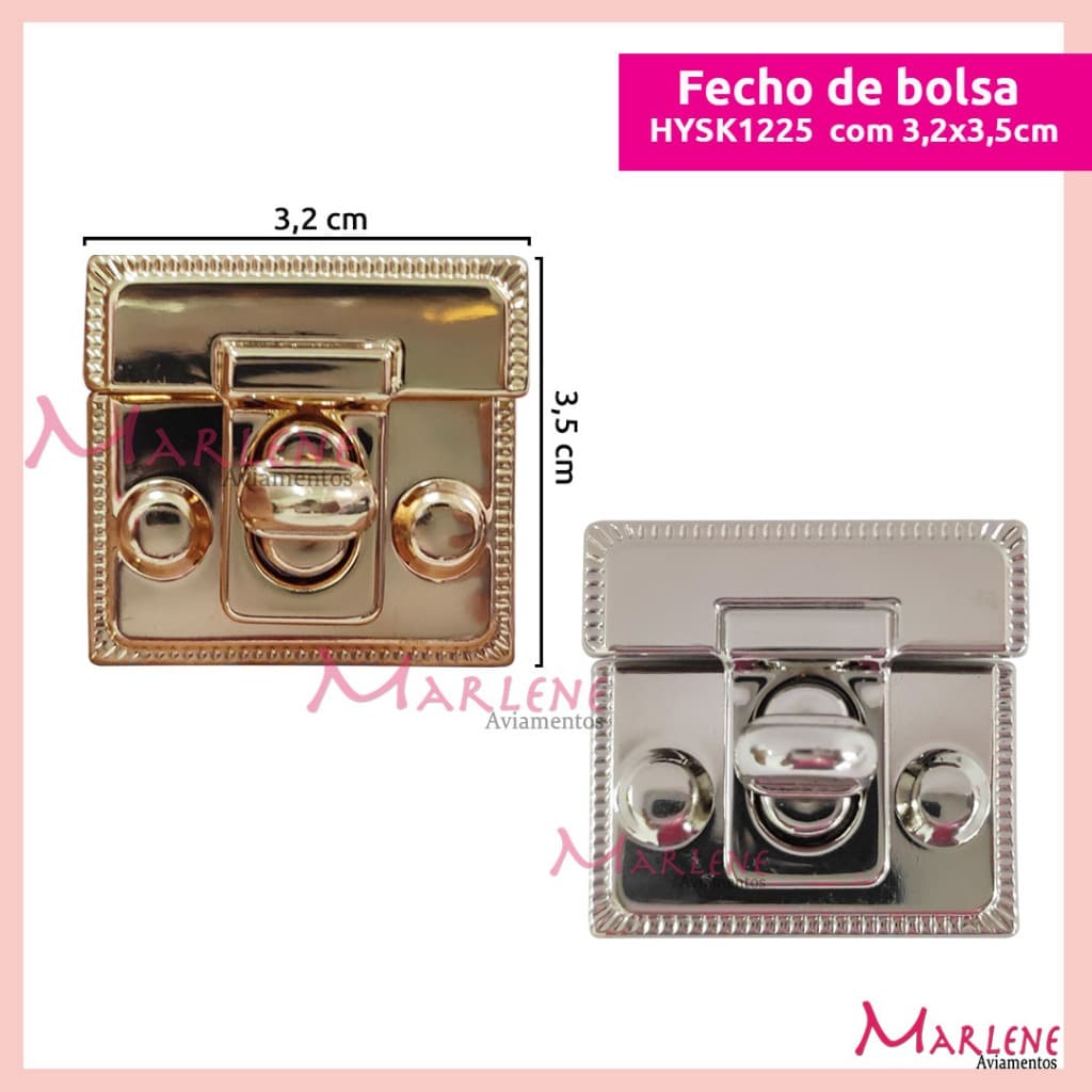 Fecho para bolsa com encaixe HYSK1225 com 1 unidade