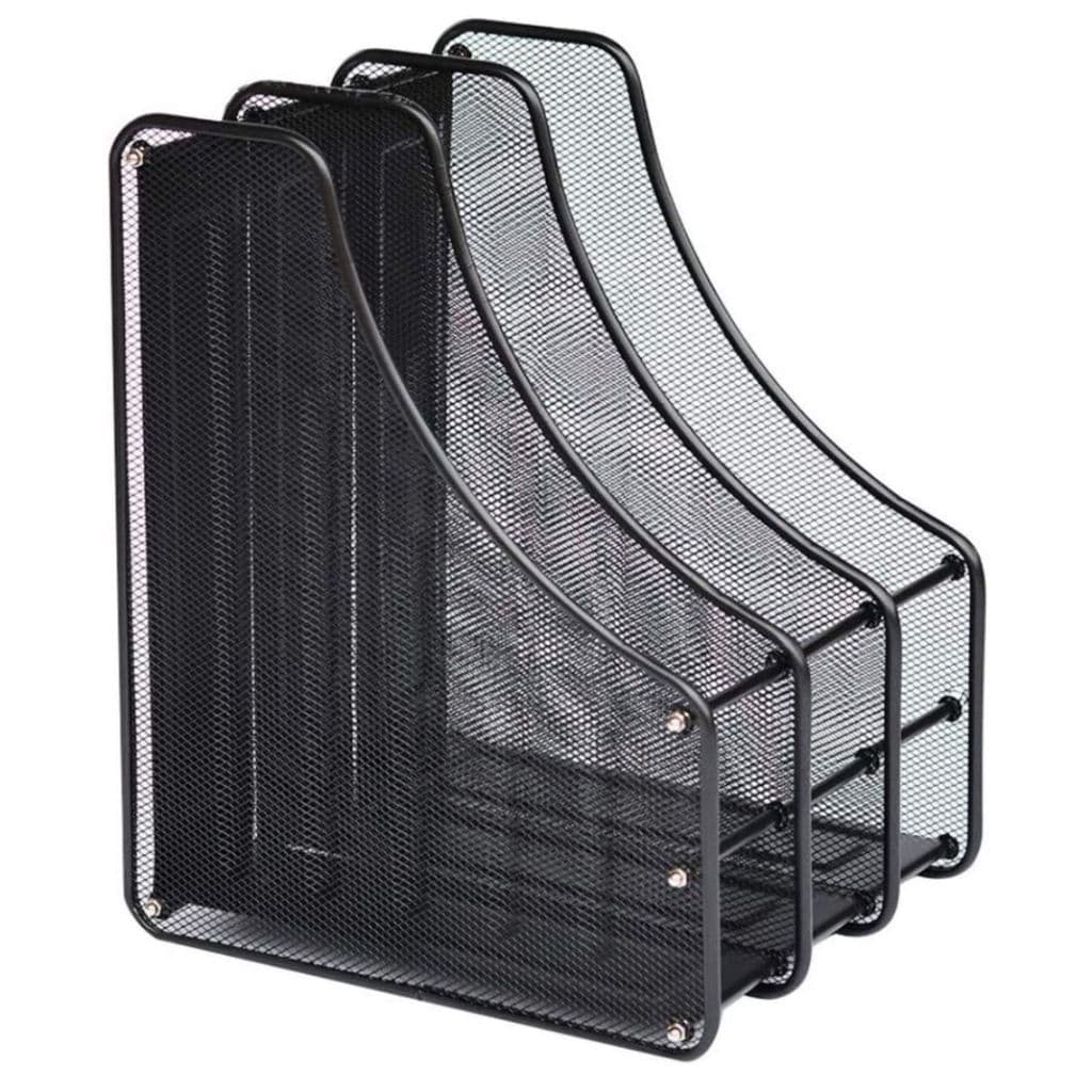 Porta Revista Organizador De Documentos 3 Divisórias Metal Envio Imediato