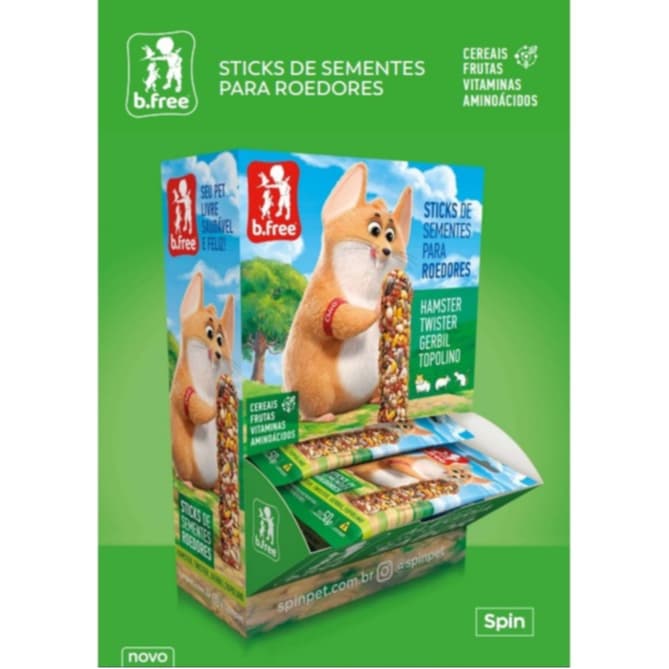 KIT Sementes Para Roedores Hamster Com 12 Unidades
