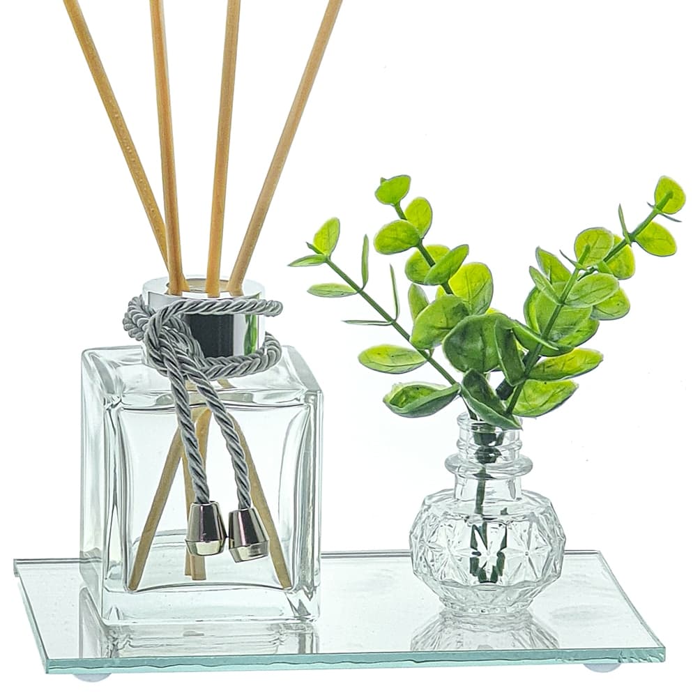 Mini Aromatizador com Bandeja Enfeite Decorativo Sala Escritorio Lavabo Presente