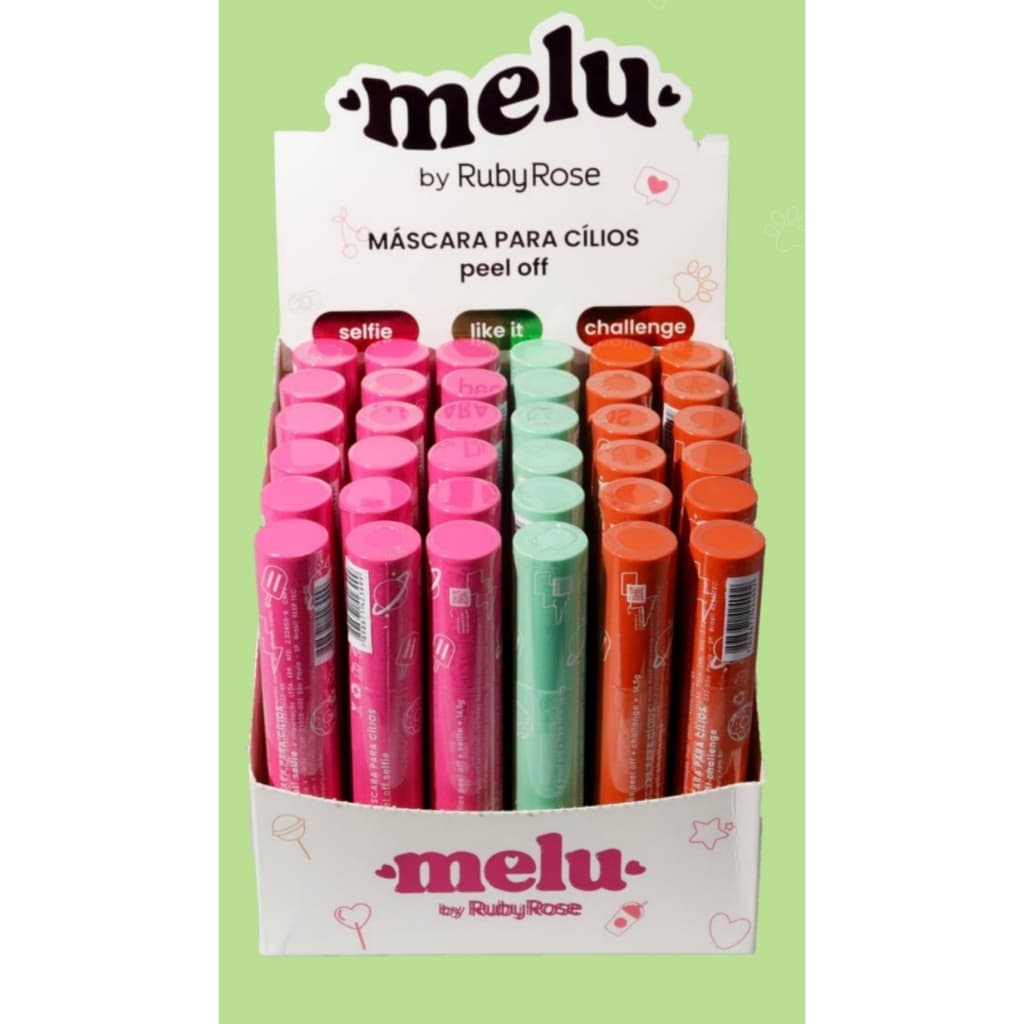 Máscara Para Cílios Rímel Peel Off Alta Fixação Melu By Ruby Rose RR-5151