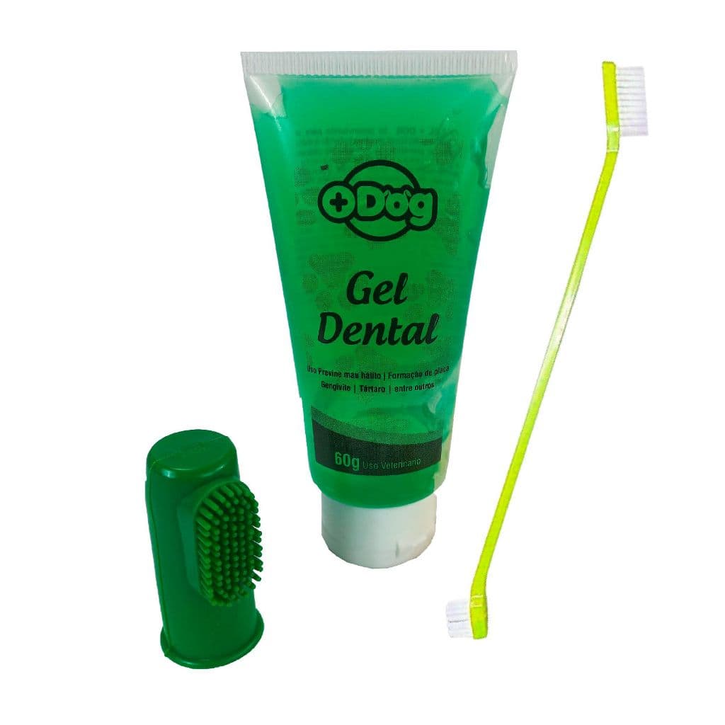 Kit Gel Dental Sabores Com Escova E Dedeira Sortidas