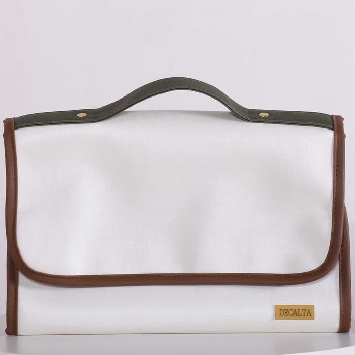 Trocador de Bolsa Portátil Bali Off/Verde/Cacau - 01 Peça