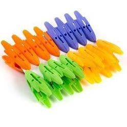 Kit 64 Prendedor de Roupas Saquinhos de Alimentos Milho Kit com 64 48 32 ou 16 Prendedores