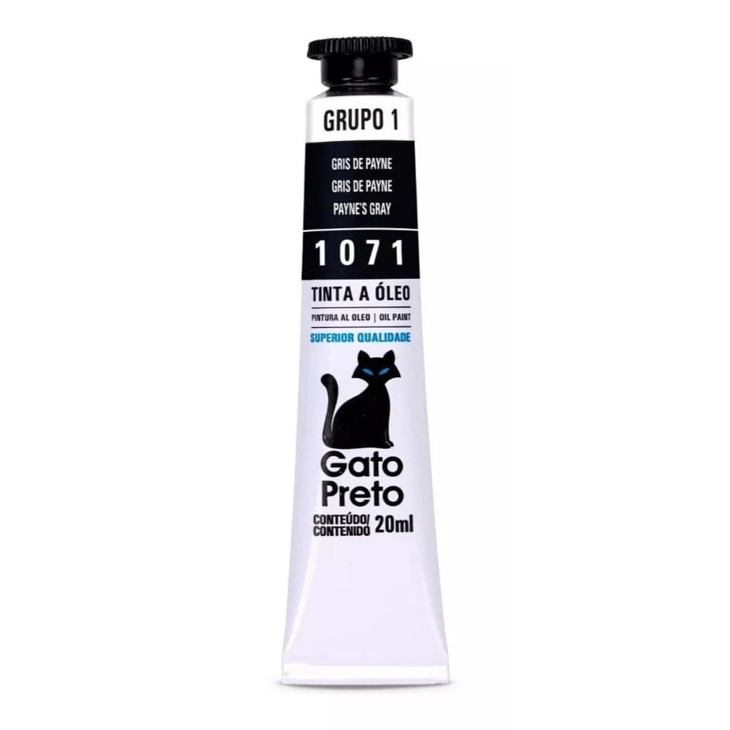 Tinta a Óleo Gato Preto 20ml - 1071 GRIS DE PAYNE