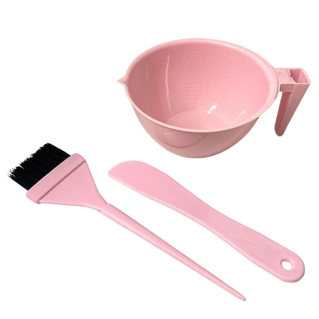 Kit Tintura Quimica Cumbuca + Espatula + Pincel Cores Salão Profissional