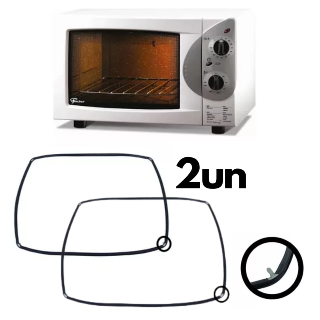 Kit 2 Guarnição Vedação Da Porta Forno Fischer Grill Gourmet Original