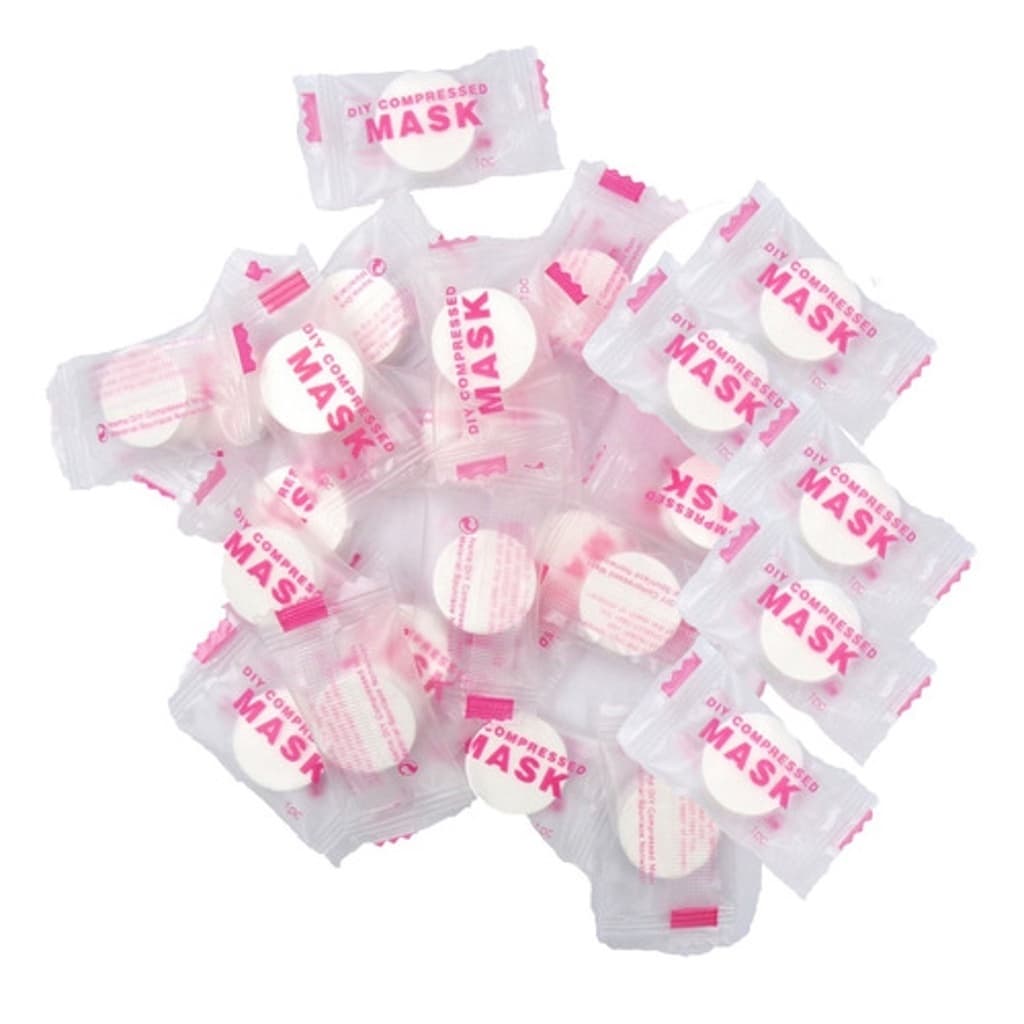 KIt ate 50 unidades - Máscara Facial Comprimida Desidratada, Máscara Para Limpeza