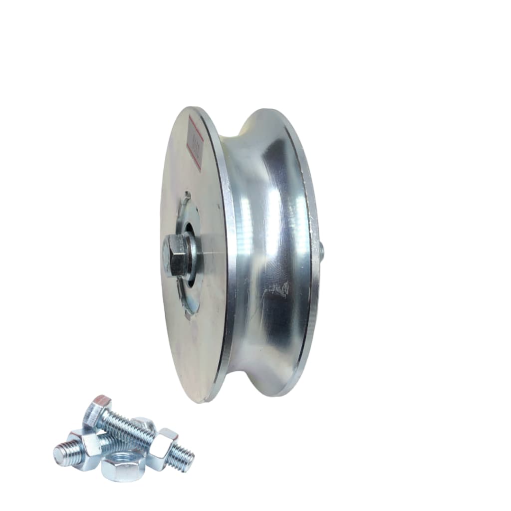 Roldana Portão de Correr 4 Polegada Canal U 7/8 Com 2 Rolamentos