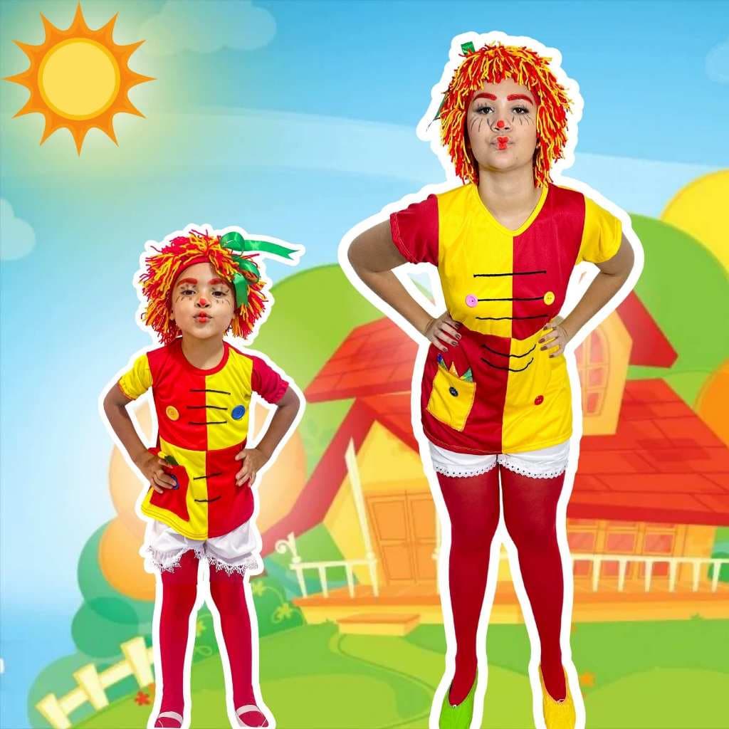 Fantasia Emília Boneca Infantil Luxo Escolha a Melhor Opção