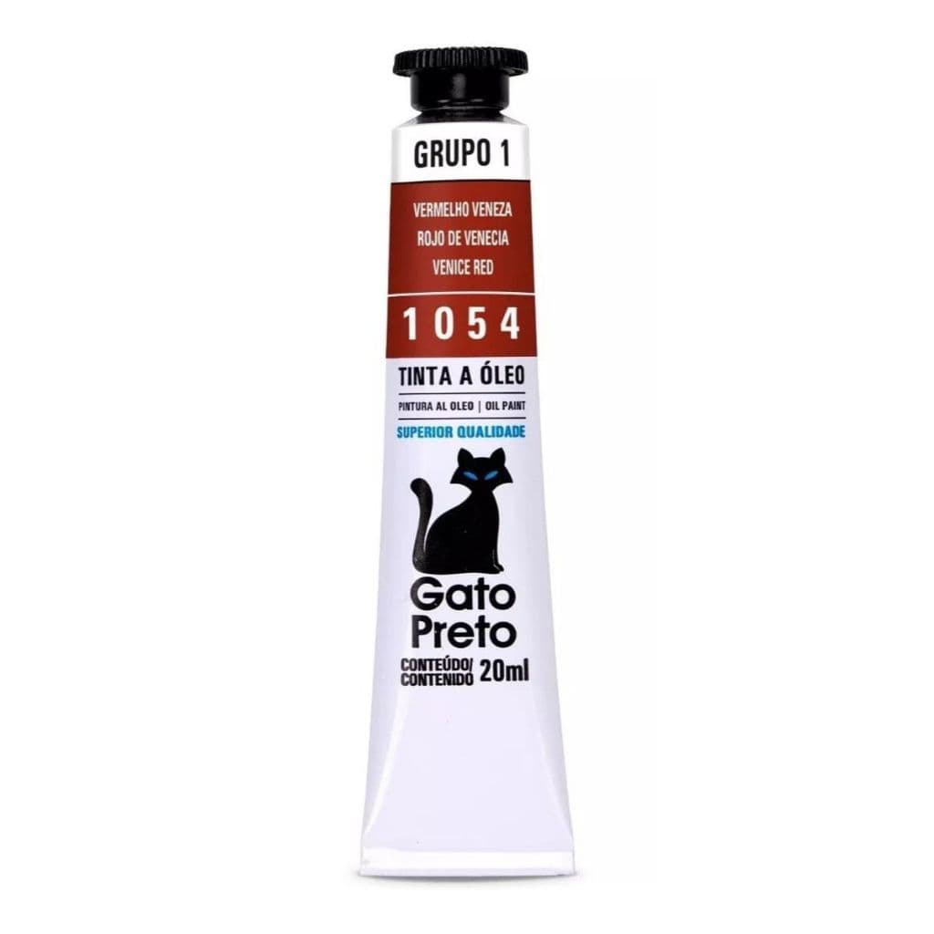 Tinta a Óleo Gato Preto 20ml - 1054 VERMELHO VENEZA