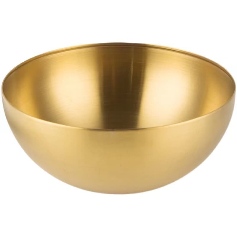 Tigela Bowl Aço Inox Dourado 15cm Bacia Multiuso Cozinha