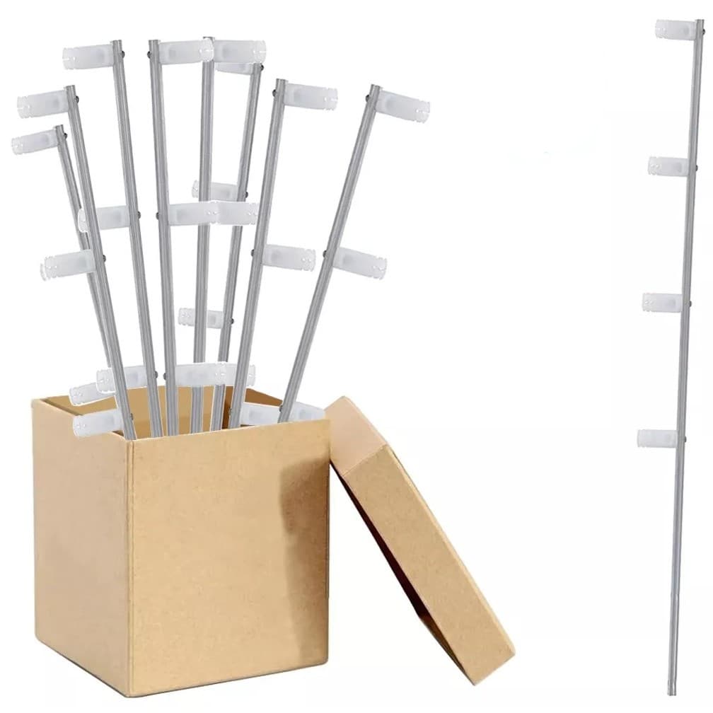 4pcs Haste Estrela De Aluminio Cerca Eletrica 4 Isoladores