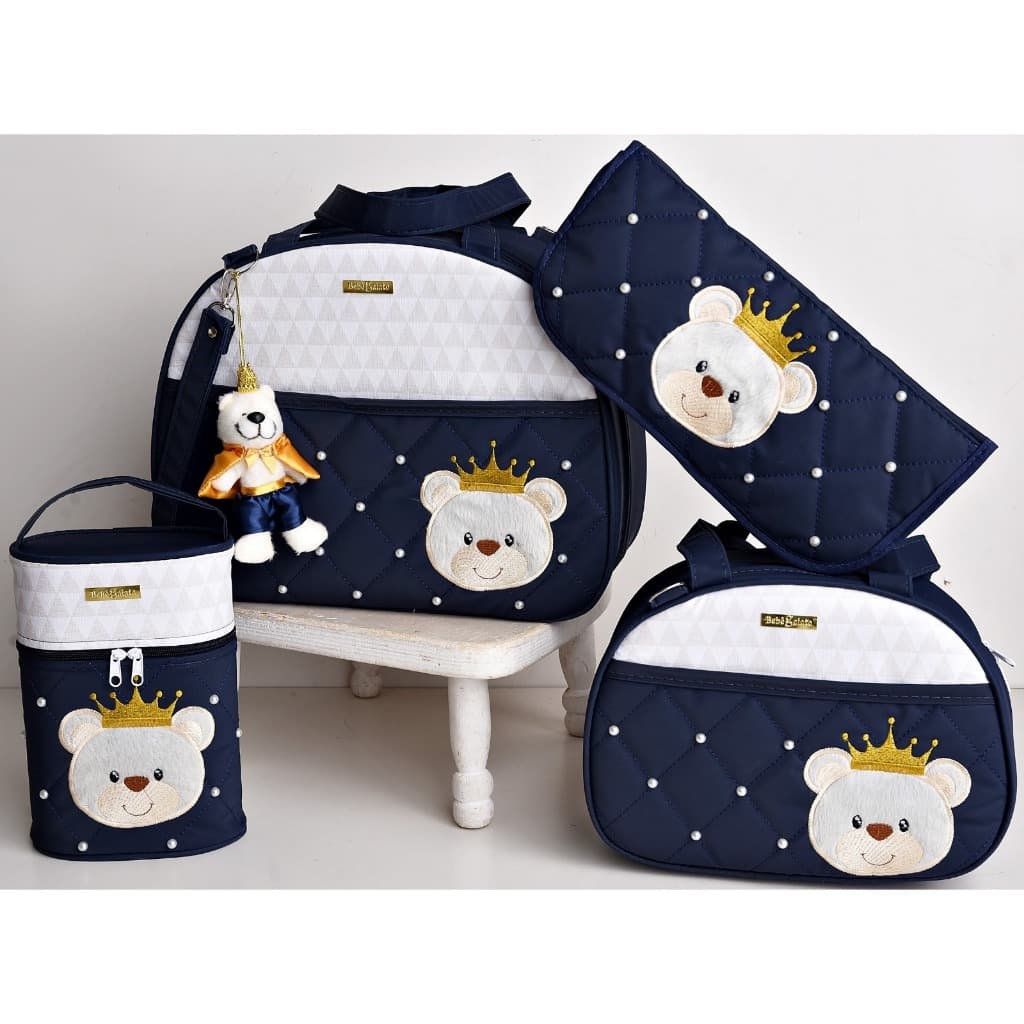 Kit Bolsa Maternidade Ursinho de Bebê